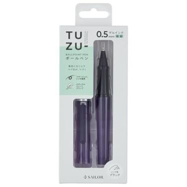 Imagem de Caneta esferográfica Sailor TUZU, tinta gel (preta), 0,5 mm, embalagem, violeta transparente, 82-0241-150