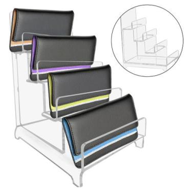 Imagem de Suporte Display Carteira Loja Vitrine Prateleira Expositor Organizador