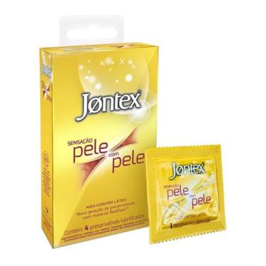 Imagem de Preservativo Jontex Sensação Pele com Pele 4 Unidades