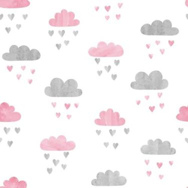 Imagem de Papel De Parede Adesivo Lavável Emojis Fofo Figurinhas Teen Branco    