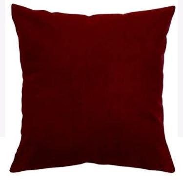 Imagem de Almofada Grande Encosto Apoio Cama Sofá Poltrona Almofadão Enchimento Silicone Antialérgico Vinho Bordô 80x80