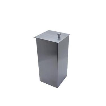 Imagem de Lixeira Inox Escovado Para Banheiro - Tozzatto Inox