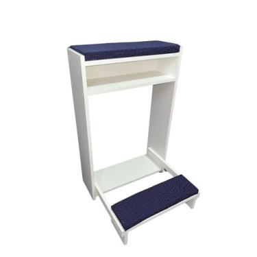 Imagem de Genuflexório tecido tricoline azul - Casa Criar