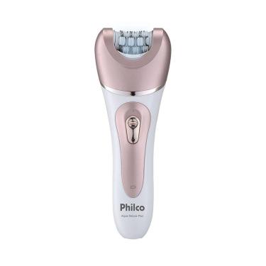 Imagem de Depilador Philco Aqua Deluxe Plus PDP02R Sem Fio Branco / Rosa Bivolt