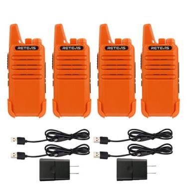 Imagem de Walkie Talkies Retevis RT22 recarregável de longo alcance, pacote com 