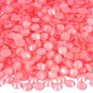 Imagem de BLINGINBOX Strass Com Fundo Plano E Pedras Redondas, 1440 Peças De Vidro Luminosas, Neon, Cristais Sem Hotfix Para Unhas, Artesanatos, Roupas, Copos, Coral Vivo Ss10.