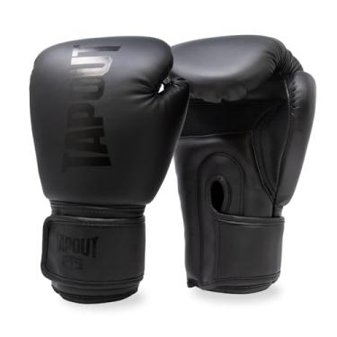 Imagem de TAPOUT Luvas De Boxe Com Palma Malha Respirável Para Homens E Mulheres Em Treinamento, Muay Thai, Kickboxing, Sparring, Mma (10 Oz, Pretas)