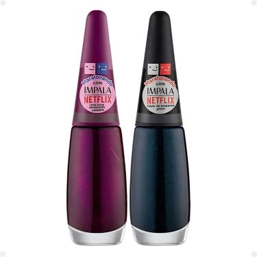 Imagem de Kit Esmaltes Impala Netflix Maratonando: Uma Nova Temporada e Cheio de Suspense 7,5ml 