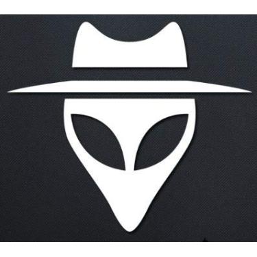 Imagem de Alien UFO Makarios LLC |Carros Caminhões Vans Paredes Laptop MKR| Branco |14,5 x 4,75|MKR837