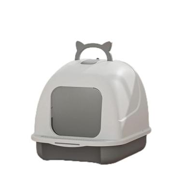 Imagem de Acouto Caixa de Areia de Gato Totalmente Fechada Com Ventilação e Design de Pedal para Controle de Odor, Caixa de Banheiro Espaçosa e Fácil (Grande)