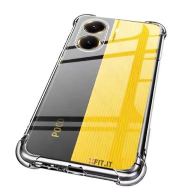 Imagem de CORONITAS Capa Case Antiquedas Compatível com Xiaomi Poco X7 Pro, Bordas Ressaltadas Proteção Câmera, Anti-Shock, TPU Transparente