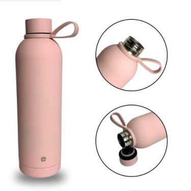 Imagem de Garrafa Térmica 750ml Aço Inoxidável Portátil Para Café Suco Água Idea