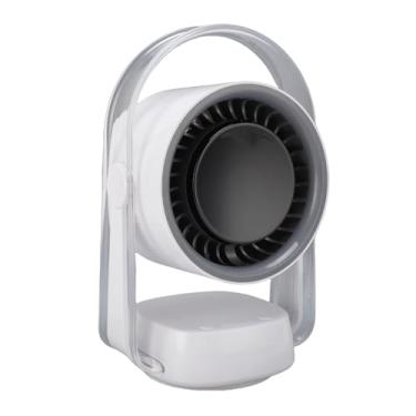 Imagem de Dpofirs Ventilador de Mesa Recarregável, Circulador de Ar de Mesa Oscilante, 110 ° de Inclinação Ajustável Motor Silencioso Ventilador Pequeno 60 °