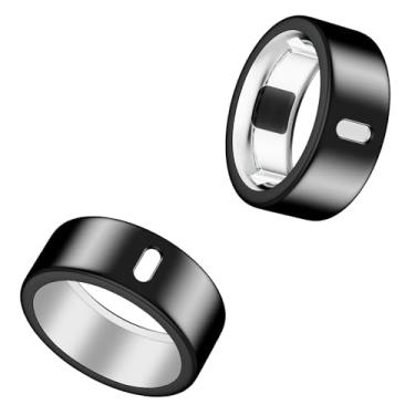 Imagem de Capa compatível com Oura Ring 4/Gen 3 Horizon/Gen 3 Heritage, carrega diretamente, capa protetora de dedo com anel elástico polido TPU ultrafino para treino, academia, mulheres, homens, - preto +