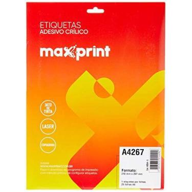 Imagem de Etiqueta A4 A4267 25 Fls 210 X297 Mm - MAXPRINT