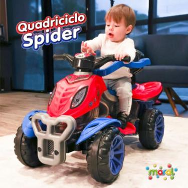 Imagem de Carrinho de Passeio Infantil Quadriciclo com Pedal Empurrador Anel de 