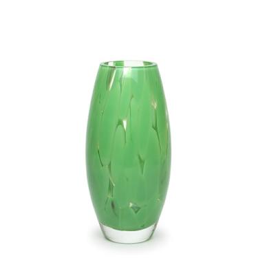 Imagem de Vaso Oliva P Cacos Verde Murano Cristais Cadoro