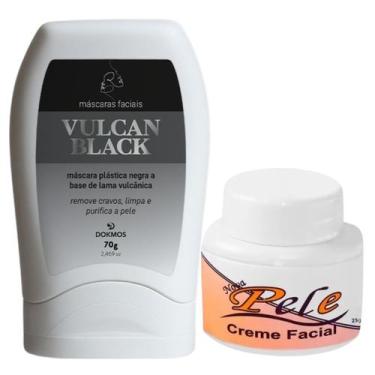 Imagem de Máscara Vulcan Black Peel Off + Creme Clareador Nova Pele - Dokmos / A