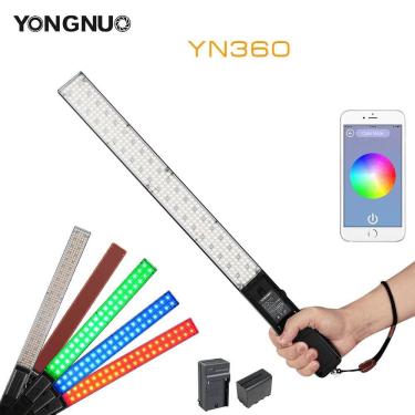 Imagem de Kit Iluminador Led Bastão Yongnuo Yn360 Rgb + Bateria