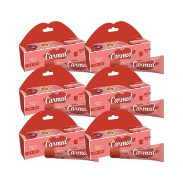 Imagem de Kit 6x Hidratante Labial Carmed Maçã do Amor 10g - CIMED