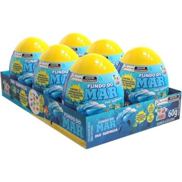 Imagem de Kit com 06 Unidades de Doce, Divino Kids, Ovo Surpresa, Fundo do Mar