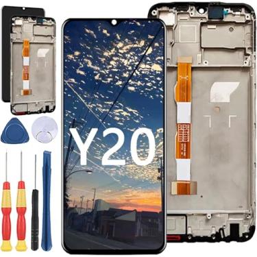 Imagem de Yuxyiony Nova tela de substituição para Vivo Y20 2021 / Y20i / Y20S / Y20 5G tela de reparo de tela LCD e acessórios de ferramentas de substituição.