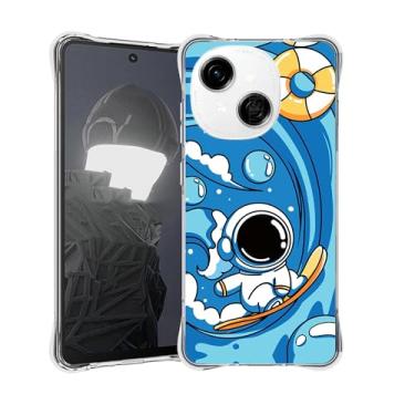 Imagem de Compatível com capa Tecno Spark Go 2025, airbag antiqueda de quatro cantos para Spark Go 1 / GO 1S / Pop 9 4G capa de telefone LAN-CL