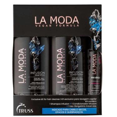 Imagem de La Moda Infusion Vegan Kit Shampoo + Condicionador + Uso Obrigatório, 