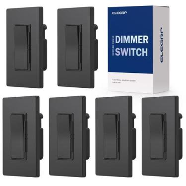 Imagem de Interruptor de luz mais escuro ELEGRP Digital 300W LED/CFL 600W preto