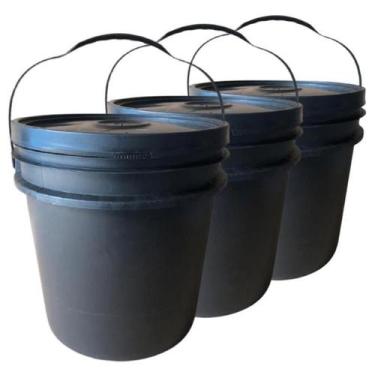 Imagem de Balde 16L Para Dar Leite Para Bezerros - 3 Pçs - Nastripack