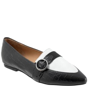 Imagem de Trotters Mocassim feminino Emmett, Croco preto/branco, 7.5 Wide