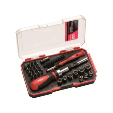 Imagem de CH FENDA JG C/41 PCS CB C/CATRACA SOQUETES E BITS