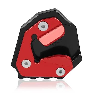 Imagem de Almofada de suporte de motocicleta ampliador de extensão lateral de substituição para BMW S1000XR S1000 XR 2020 2021 2022 2023 extensor de pedal de placa de suporte de pé (vermelho)