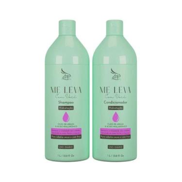 Imagem de Kit Shampoo Condicionador Zap Me Leva Com Você Óleo De Argan 1L