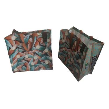 Imagem de Sacola De Ráfia Retornável 40X45X22Cm Pacote Com 10