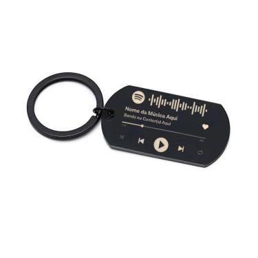 Imagem de Chaveiro Inox Spotify A Laser 4 Cores