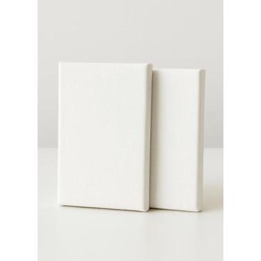 Imagem de Kit 2 Telas 10x15  Arte Rápida p/ Estudo de Pincel - Luarte, Branco