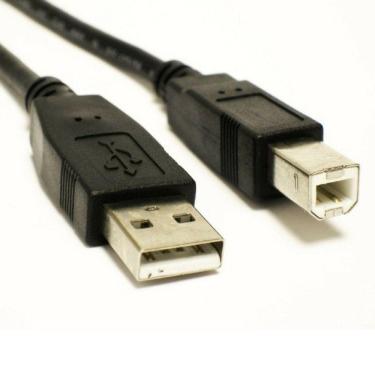 Imagem de Cabo Usb A Macho Para B Macho Preto 3 Metro Para Impressora