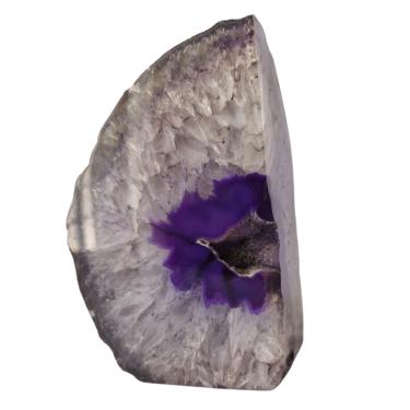 Imagem de Pedra Natural Geodo Ágata Roxa 800 a 900 gramas Decoração