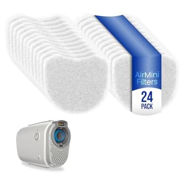 Imagem de Priority CPAP Supplies Pacote De Filtros Airmini - 24 Ar Hipoalergênicos Alta Eficiência, Compatível Com Máquinas, Valor A Granel, Descartáveis, Substituição Fácil Usar, Fluxo Ótimo