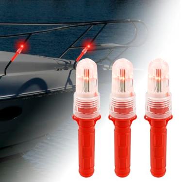 Imagem de HJJWNDDNG 6 peças de luz para barcos de emergência multimodos aprovados pela guarda costeira de LED, kit de segurança para barcos de pesca, botes salva-vidas e sinalização de emergência (guas, 6 peças