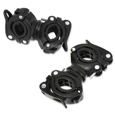 Imagem de Suporte universal de bengala para cadeira de rodas, acessórios de muletas rolantes para idosos deficientes, identificação máxima de 3 cm, 2 peças