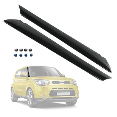 Imagem de Conjunto de acabamento externo de para-brisa frontal A-Pillar (esquerda e direita) Substituição para Kia Soul 2014 2015 2016 2017 2018 2019 dianteiro lado do motorista e do passageiro 86180B2000