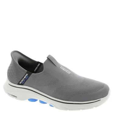 Imagem de Skechers Go Walk 7-Easy on 2 Tênis masculino, Carvão/Azul, 38