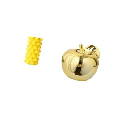 Imagem de Fenteer Vaso de Flores de Porcelana E Escultura de Frutas, Estatueta de Cerâmica, Ornamento de Mesa para Mesa, Coleção de Decoração de Sala de Estar, Ornament