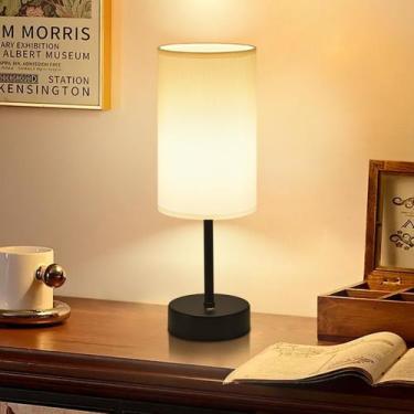 Imagem de Candeeiro de mesa Jesiley LED recarregável sem fio com controle de toq