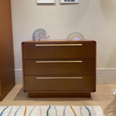 Imagem de Cômoda Infantil Canto Redondo Coleção Wave Divicar, mel