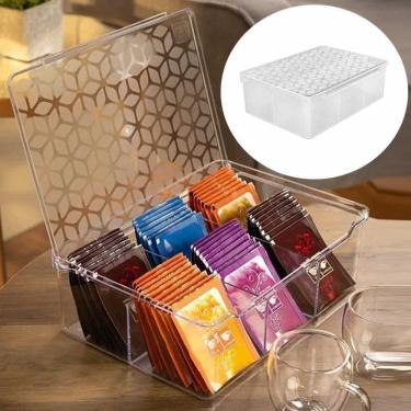 Imagem de Box Multiuso Com Diviso Transparente Translucido De Plastico Uz