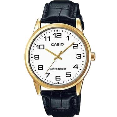 Imagem de Relógio Casio Masculino Ref: Mtp-v001gl-7budf Clássico Dourado