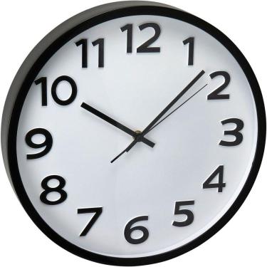 Imagem de Relógio Parede Home&co Plástico 35x35x4cm Preto